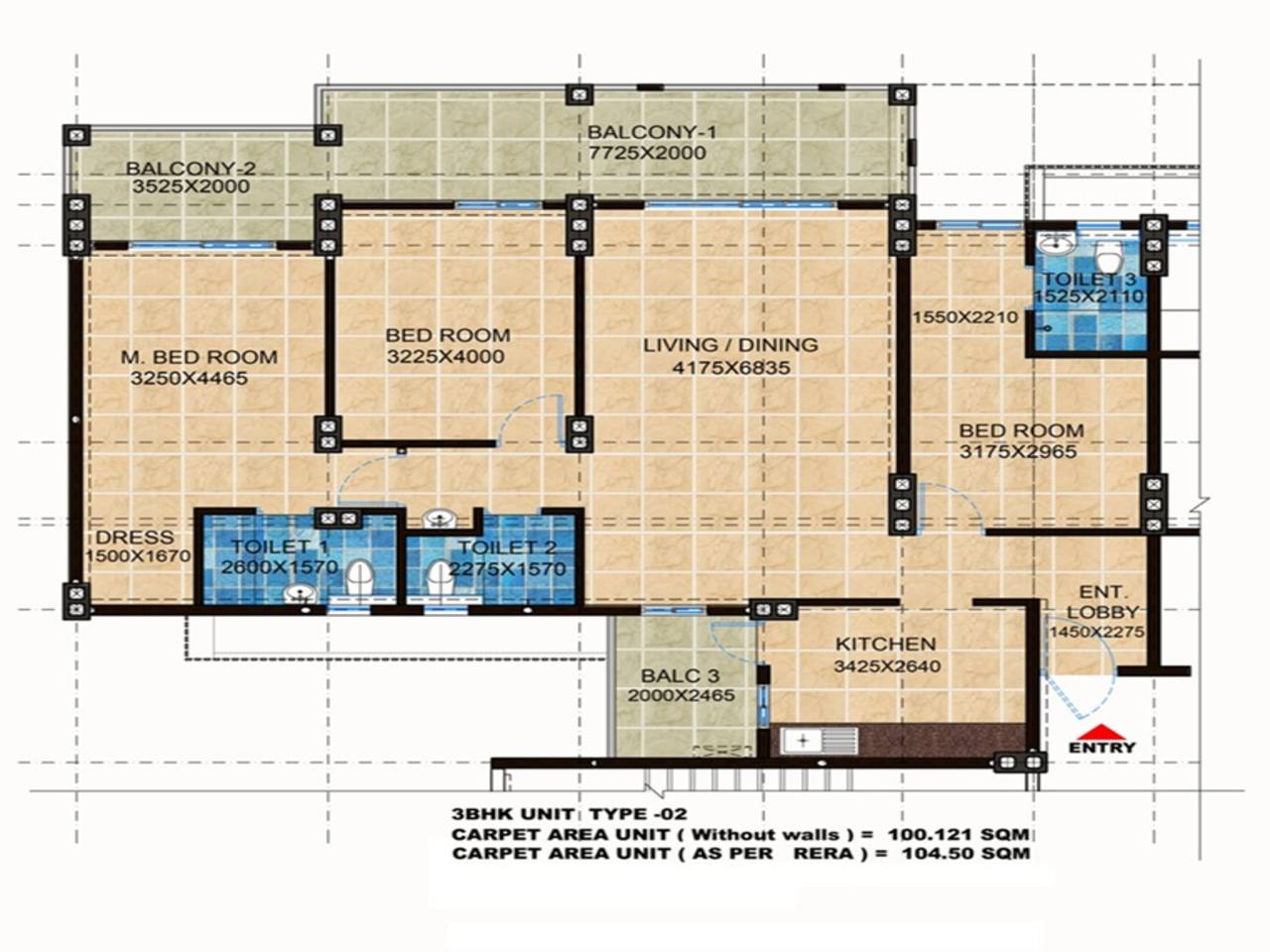 SUPER 3BHK HIG DDA FLAT image 1
