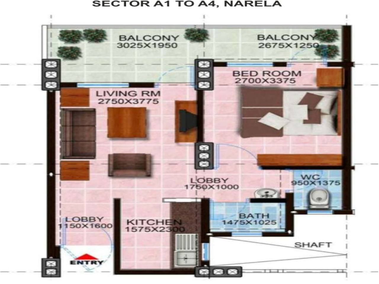 1BHK SUPER LIG FLAT image 1